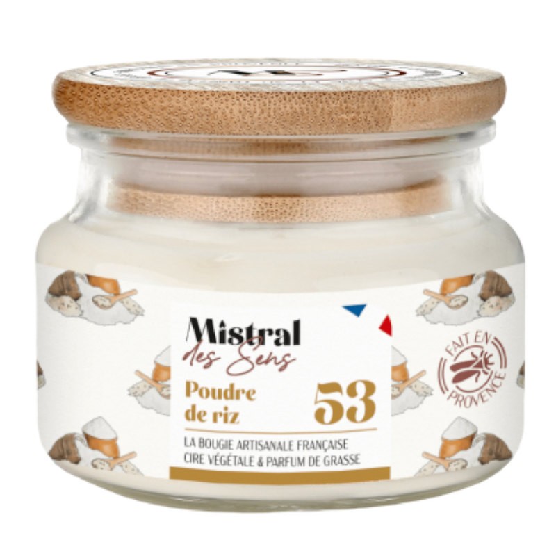 Bougie - Métal 500 ml (038 - Poudre de riz) - La Touche d'Originalité