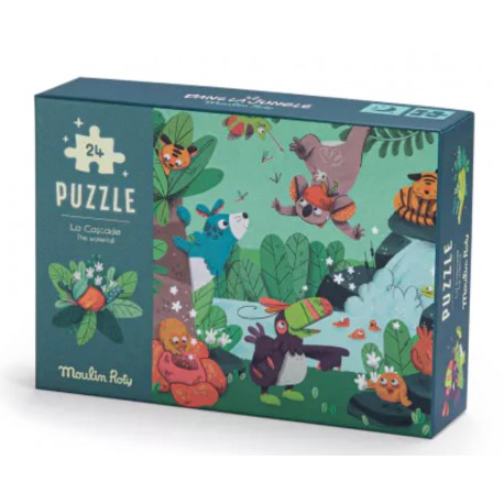 Puzzle phosphorescent La cascade Dans la jungle Moulin Roty