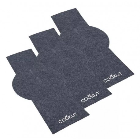 Lot de 3 feutrines de protection - Cookut